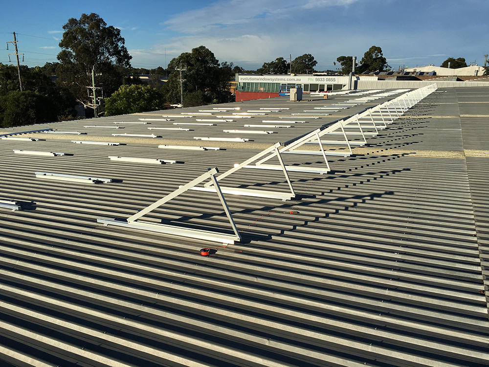 commercial solar sydney racking