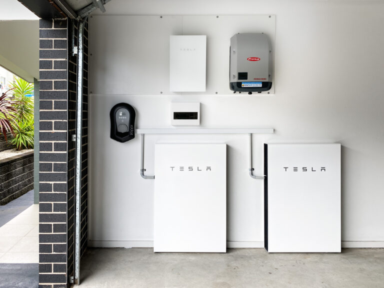 Two Tesla Powerwall 2s and a Fronius Primo Solar Inverter Installed in a Sydney home by Solarbank.